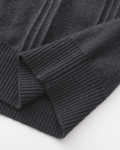 Maglione 100% Cashmere a Coste con Mezza Zip - foto 7