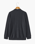 Maglione 100% Cashmere a Coste con Mezza Zip - foto 4