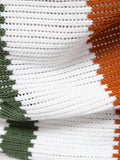 Polo in Maglia a Righe con Scollo a V - foto 11