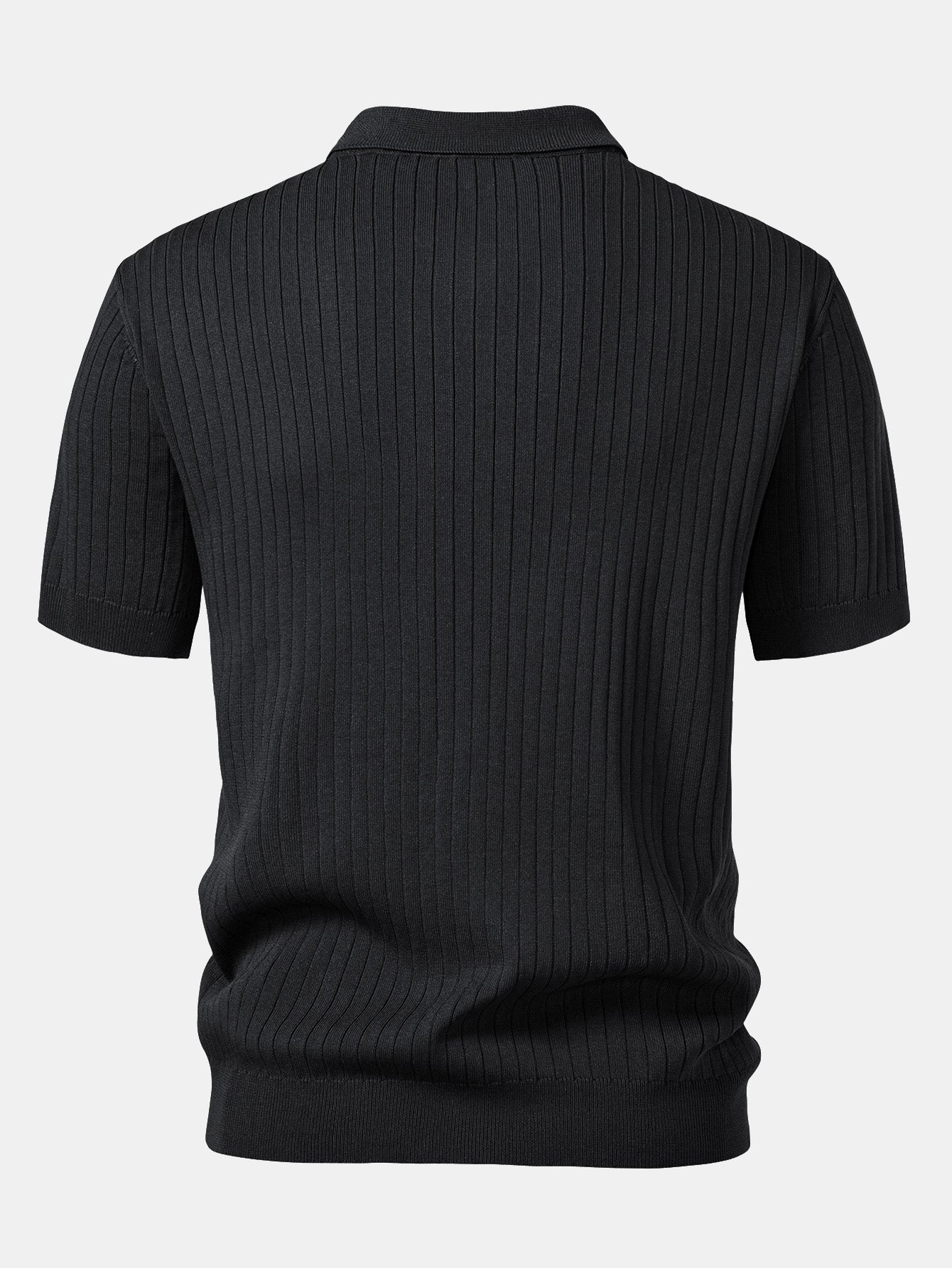 Polo in Maglia a Righe Scollo a V — Modello Leggero - foto 8