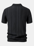 Polo in Maglia Jacquard a Righe con Zip - foto 6