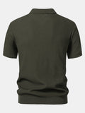Polo Scollo a V in Maglia Jacquard a Onde - foto 6