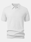 Polo Scollo a V in Maglia Jacquard a Onde - foto 9