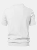Polo Scollo a V in Maglia Jacquard a Onde - foto 10