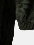 Polo in Maglia Traforata a Righe con Scollo a V - foto 7