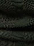 Polo in Maglia Traforata a Righe con Scollo a V - foto 8