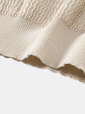Polo Scollo a V in Maglia Jacquard a Onde - foto 13