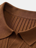 Polo in Maglia a Righe Scollo a V — Modello Leggero - foto 13