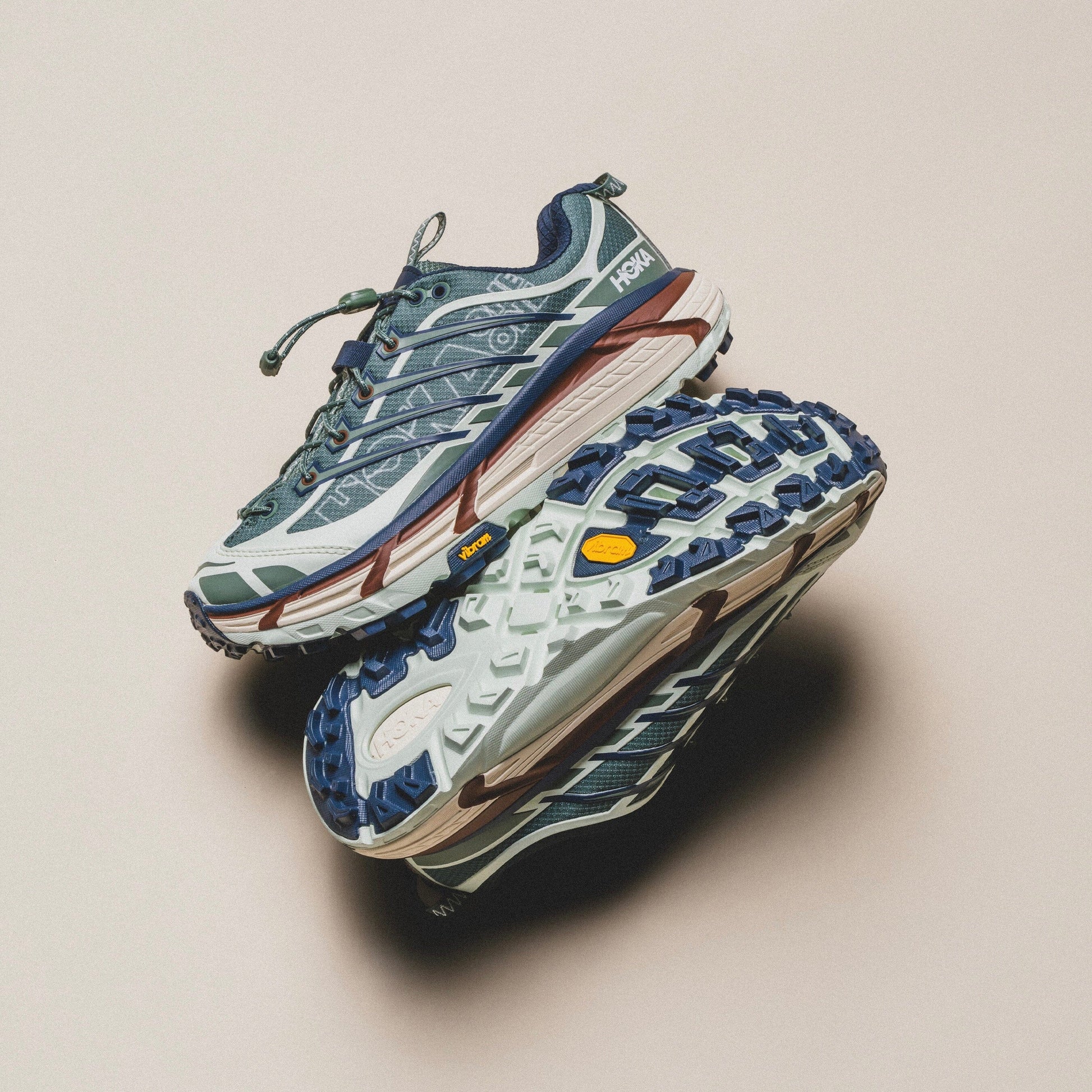 HOKA Mafate Three2 "Fern/Navy" — Sneakers Uomo - foto 3
