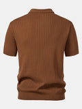Polo in Maglia a Righe Scollo a V — Modello Leggero - foto 2