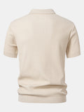 Polo Scollo a V in Maglia Jacquard a Onde - foto 2