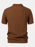 Polo Scollo a V in Maglia Jacquard a Onde - foto 8