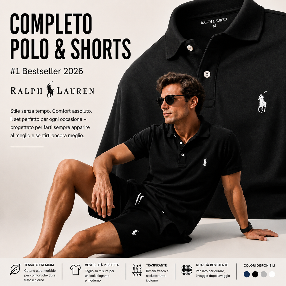Completo Polo Signature — Polo e Bermuda
