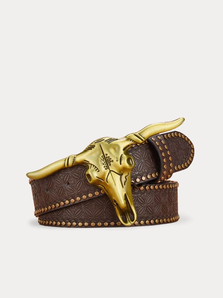 Cintura Western Vintage in PU con Fibbia Cowboy - foto 2