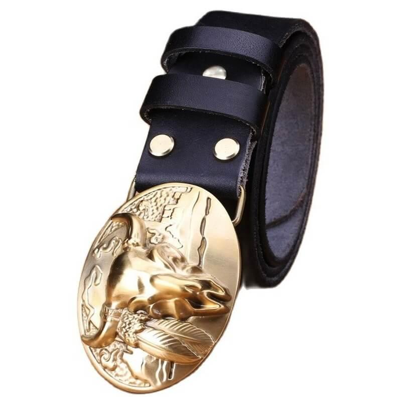 Cintura Cowboy Nera Personalizzabile da Uomo - foto 1