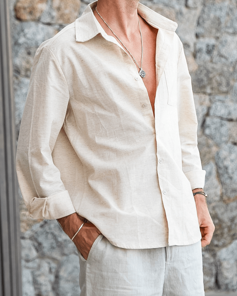 Cape Town — Camicia 100% Lino - foto 1