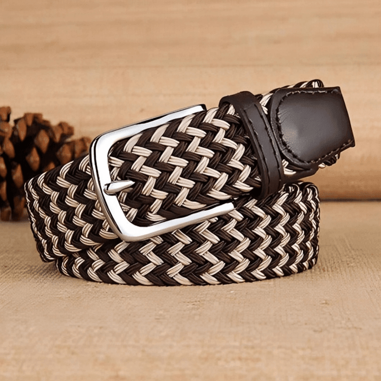 Cintura Casual Intrecciata Elastica — Modello William - foto 8