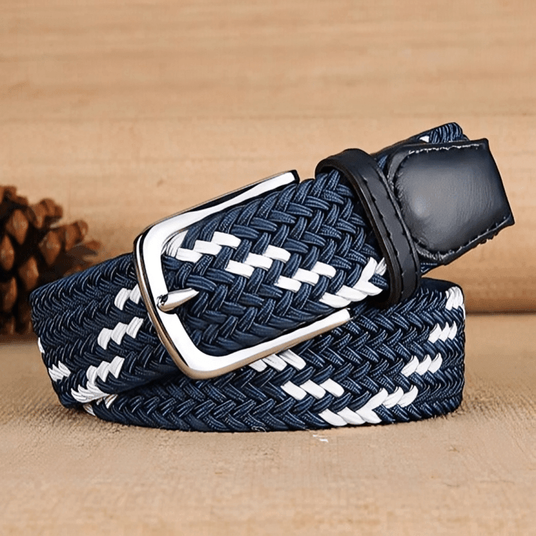 Cintura Casual Intrecciata Elastica — Modello William - foto 9