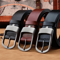 Cintura in Pelle con Fibbia Opaca — Stile Vintage - foto 5