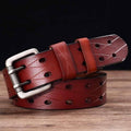 Cintura in Pelle con Doppio Ardiglione — Modello Svetunia - foto 2