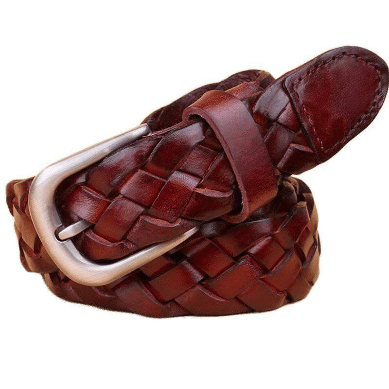 Cintura Intrecciata in Pelle di Design — Modello Masui - foto 6