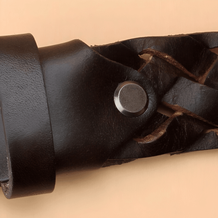 Cintura Intrecciata in Pelle di Design — Modello Masui - foto 11