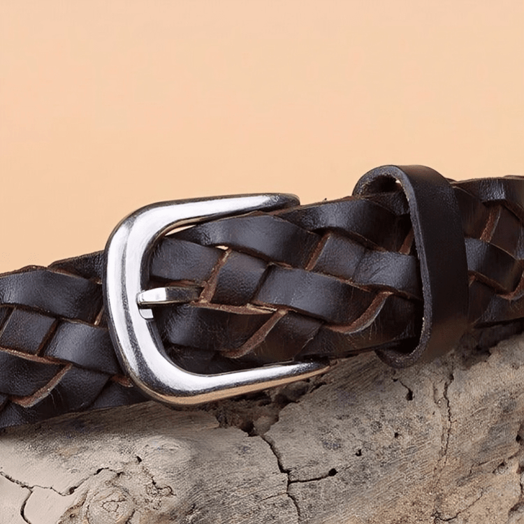 Cintura Intrecciata in Pelle di Design — Modello Masui - foto 9