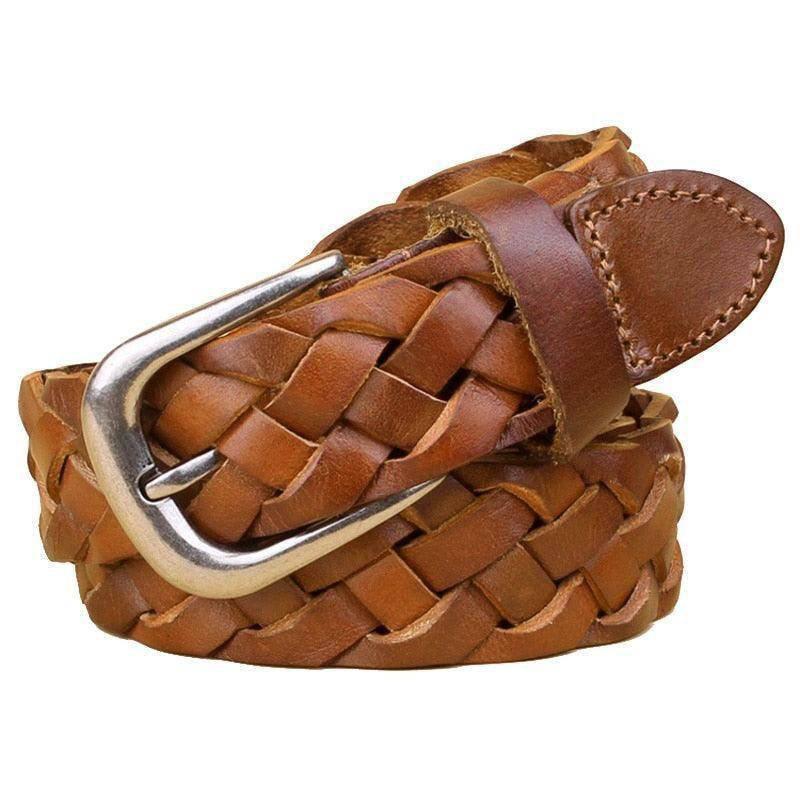 Cintura Intrecciata in Pelle di Design — Modello Masui - foto 2