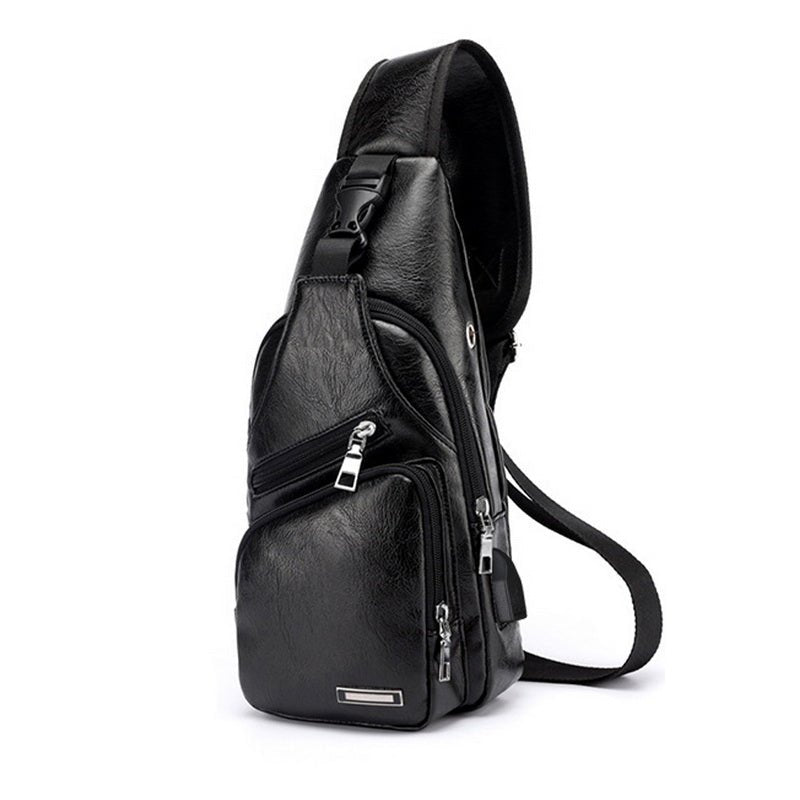 Borsa a Tracolla Classica in Pelle da Uomo - foto 4