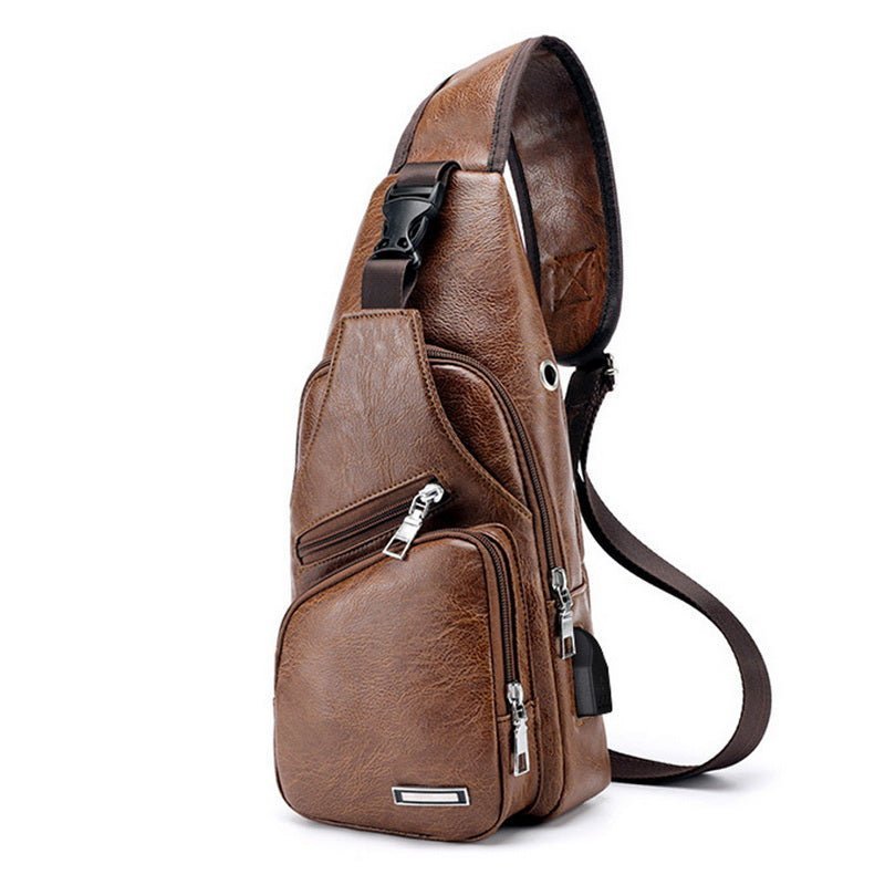 Borsa a Tracolla Classica in Pelle da Uomo - foto 3