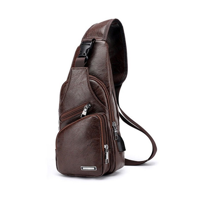 Borsa a Tracolla Classica in Pelle da Uomo - foto 1