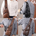 Borsa a Tracolla Classica in Pelle da Uomo - foto 5