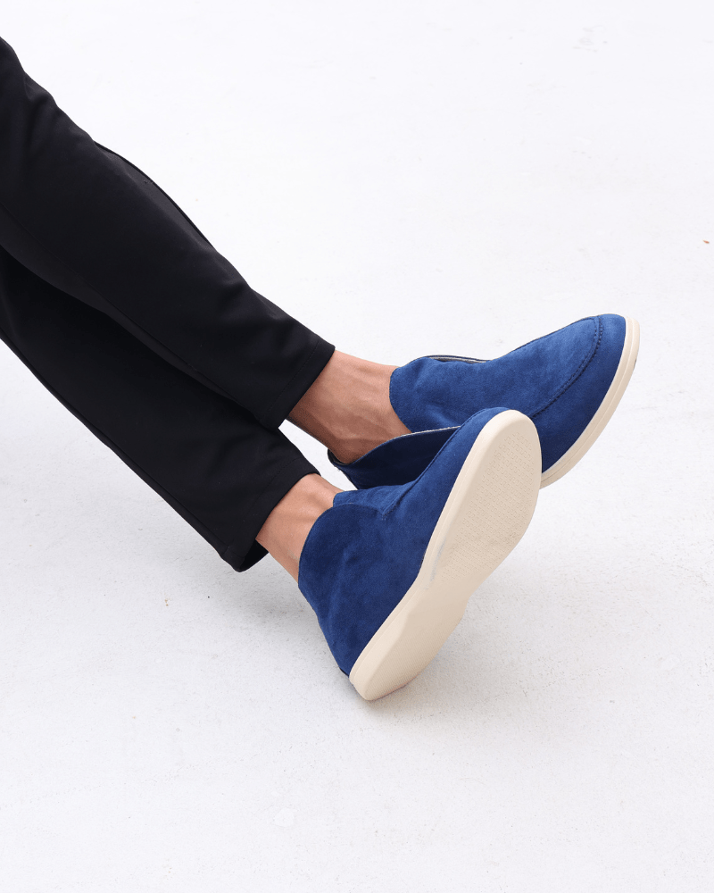 Mocassini Alti in Camoscio — Old Money - foto 8