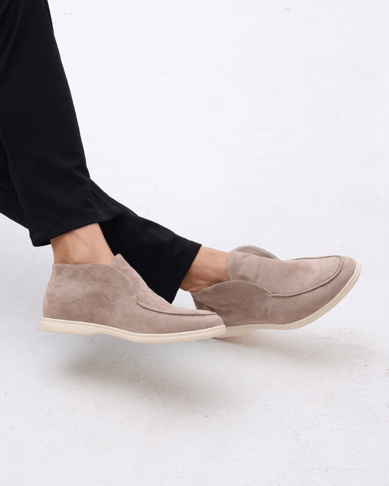 Mocassini Alti in Camoscio — Old Money - foto 5